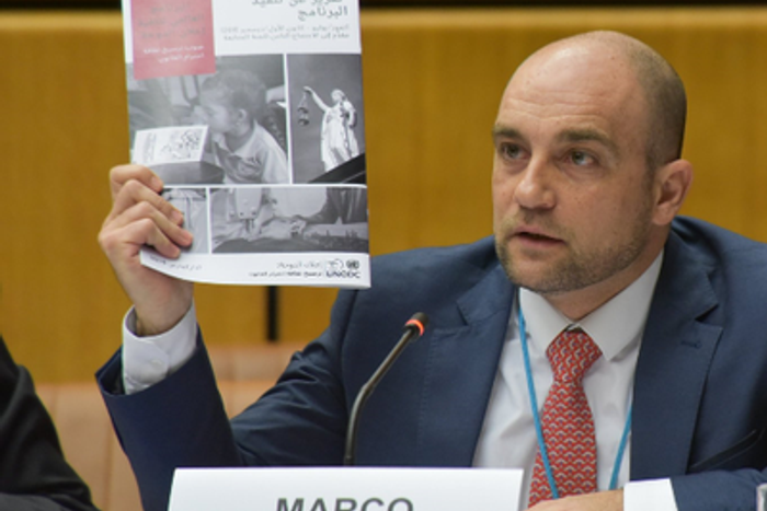 Mr Marco Teixeira, Senior Programme Officer and UNODC’s Global Programme Coordinator [Twitter/@MarcoTeixeiraUN]