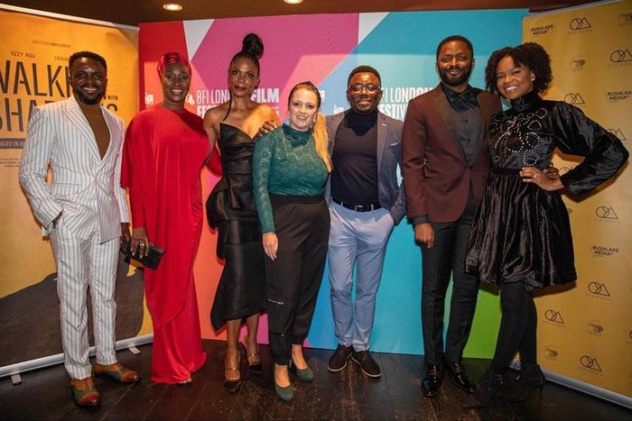 'Walking with Shadows' is an adaptation of Jude Dibia's fictional book that was directed by Aoife O'Kelly and produced by Funmi Iyanda. [Instagram/OlumideMakanjuola]