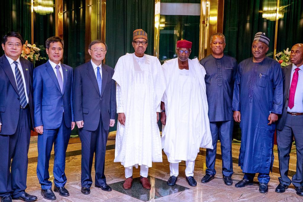 President Muhammadu Buhari meets Chinese President’s Special Envoy at Aso Rock [Twitter/@BashirAhmaad]