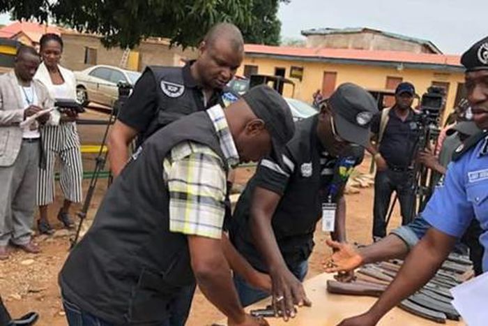 Enugu police arrest 11 armed robbery suspects, recover guns, ammunition/Illustration [breaking]