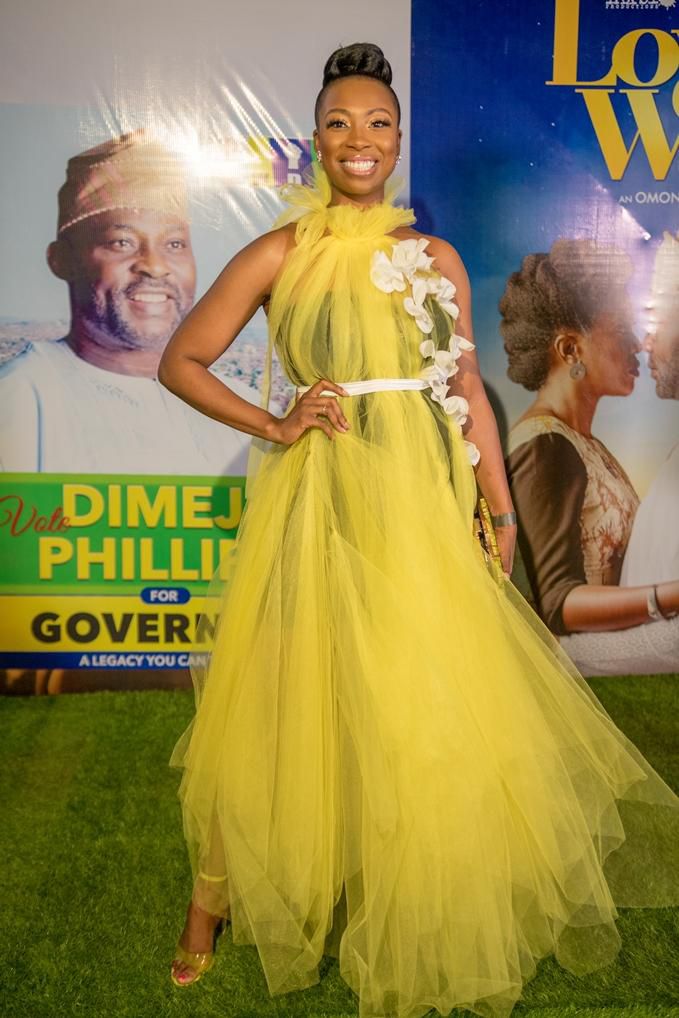 Bolanle Olukanni at the Love Is War movie premiere