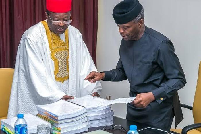 Vice President Yemi Osinbajo nad Ebonyi state governor, Dave Umahi [Nairaland Forum]