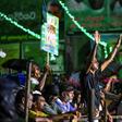 The attackers stormed the home of a writer who had presented his book to Sri Lanka's ruling party candidate Sajith Premadasa