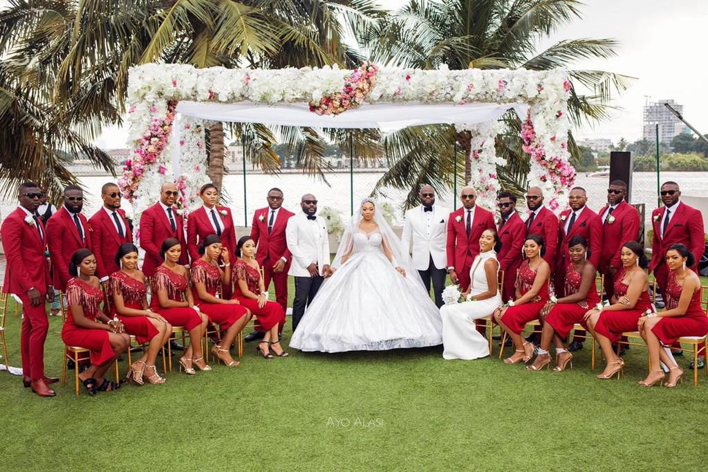 Stunning photos from nightlife king, Temidayo L. Kafaru (Lascatter's) top colourful wedding