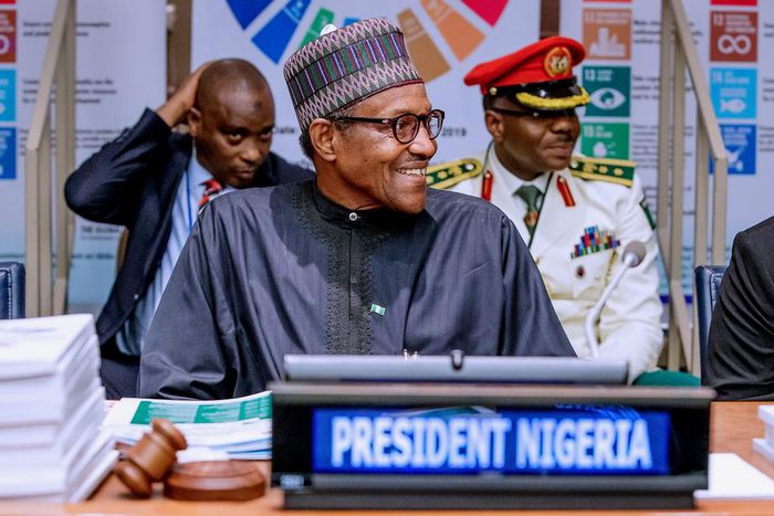 President Muhammadu Buhari [Twitter/@BashirAhmaad]