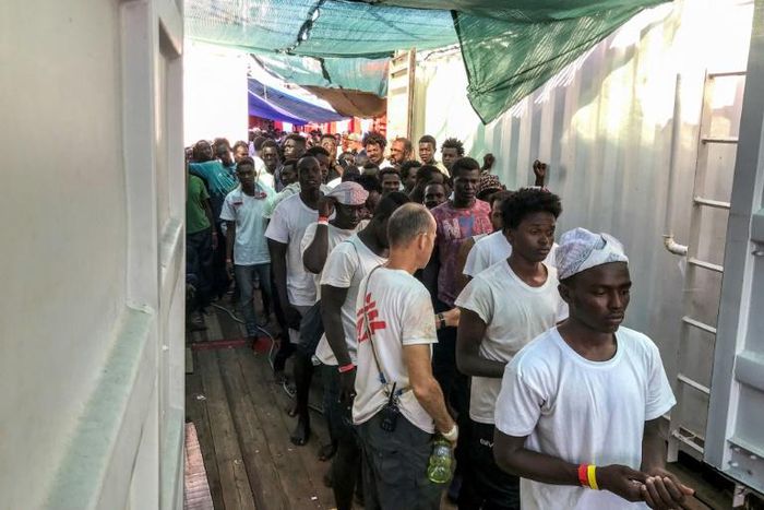 The Ocean Viking had been seeking a port after rescuing four boats of migrants off the Libyan coast between August 9 and 12