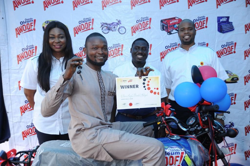 OVH Energy concludes ‘Oando Oleum Awoof Promo’ in style, hands over grand prize of brand new Toyota Yaris!