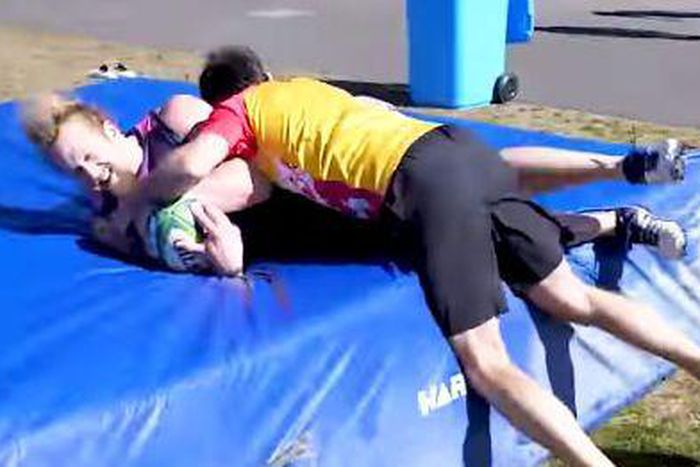 This Bodybuilder Tried Out for a Pro Rugby Team