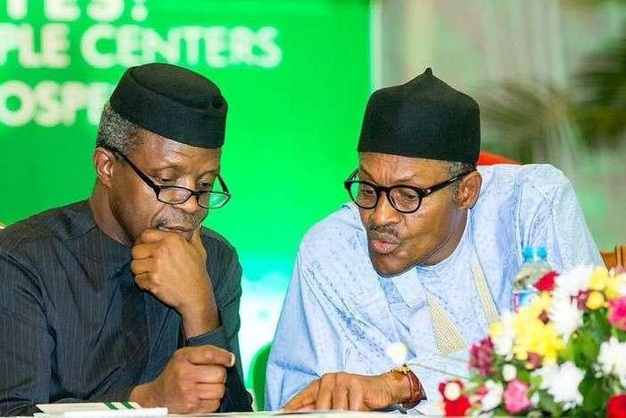 Professor Yemi Osinbajo and President Muhammadu Buhari