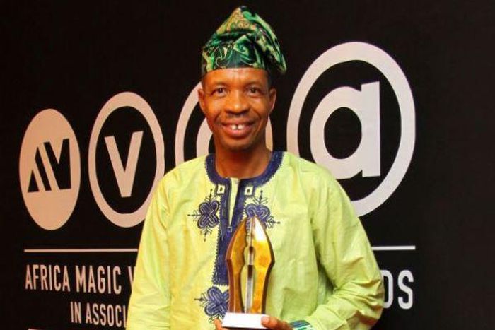 Saka showing off his AMVCA