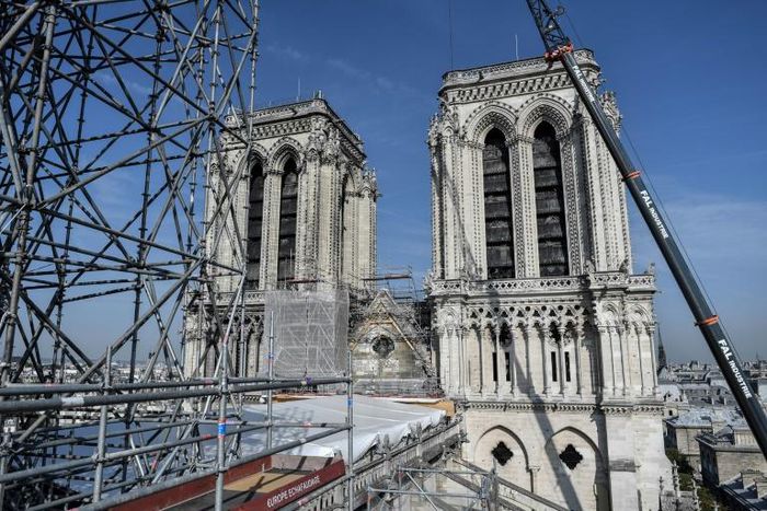 Work at Notre-Dame Cathedral in Paris has been halted since July 25 over lead contamination risks