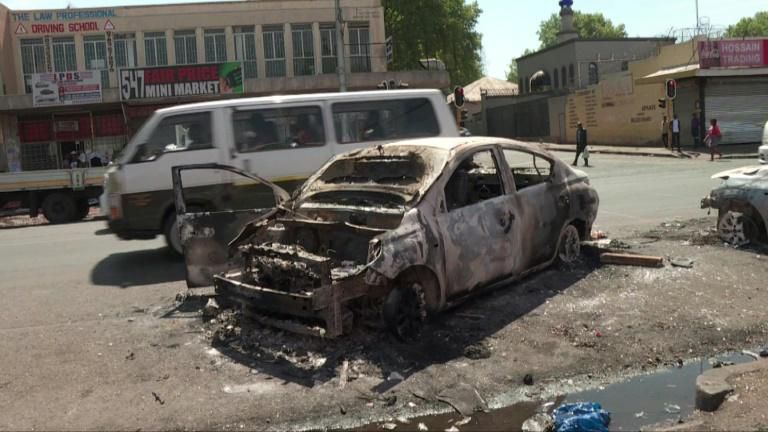 Some businesses in Johannesburg were left with nothing after outbreaks of violence sparked by the perception that newcomers are taking away jobs from South Africans