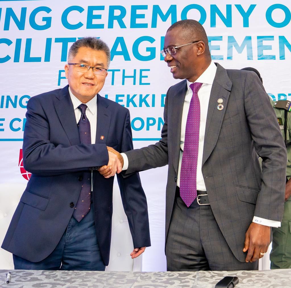 Governor Babajide Sanwo-Olu says $629m Lekki Seaport funding is a milestone for infrastructure development in Lagos state. [Twitter/@jidesanwoolu]