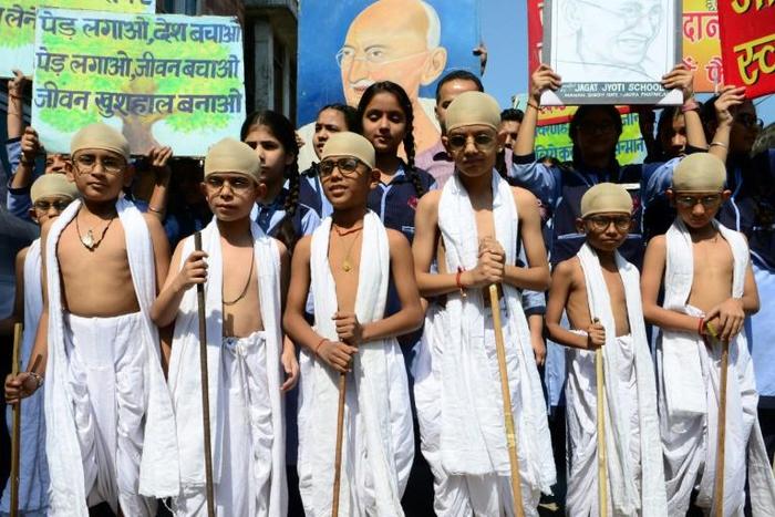 India is celebrating the 150th anniversary of the birth of independence hero Mahatma Gandhi