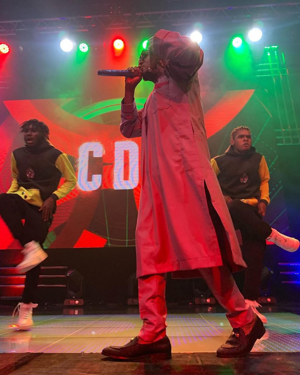 He performed some of his major hit songs including 'Say Baba' and trust the hyped audience as they danced and cheered along.[Instagram/BigBroNaija]