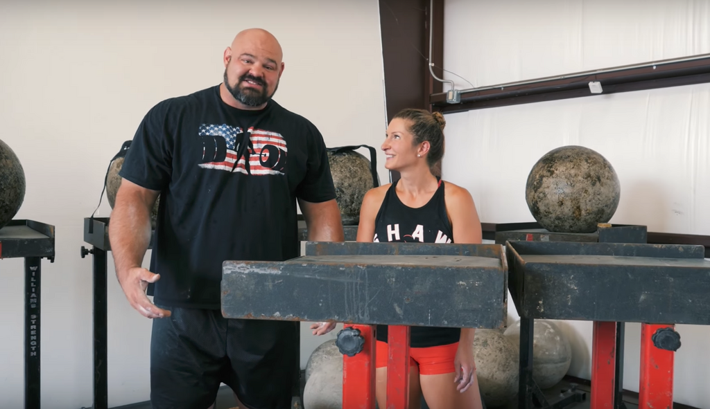 Brian Shaw Takes On Wife in Workout Challenge