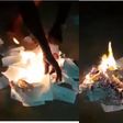 Ghanaian young man burns the Bible, brags that nothing will happen to him (video)
