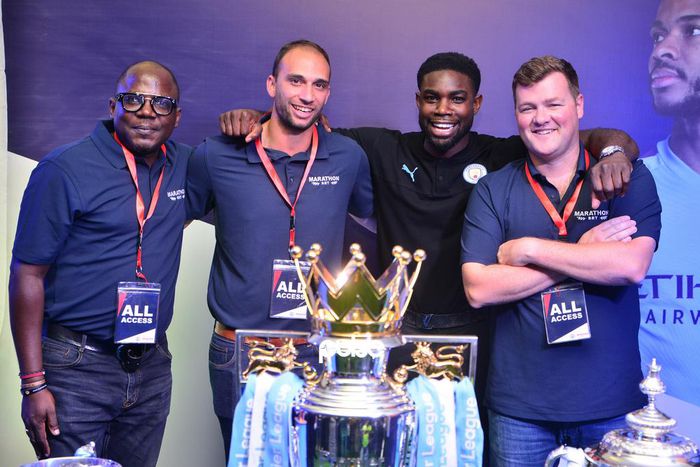 Former Manchester City defender Michah Richards engages Marathonbet partners in Lagos (Pulse Nigeria)