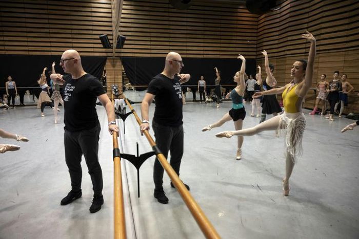 Italian ballet dancer and deputy artistic director of Uruguay’s National Ballet Francesco Ventriglia at rehearsals in Montevideo