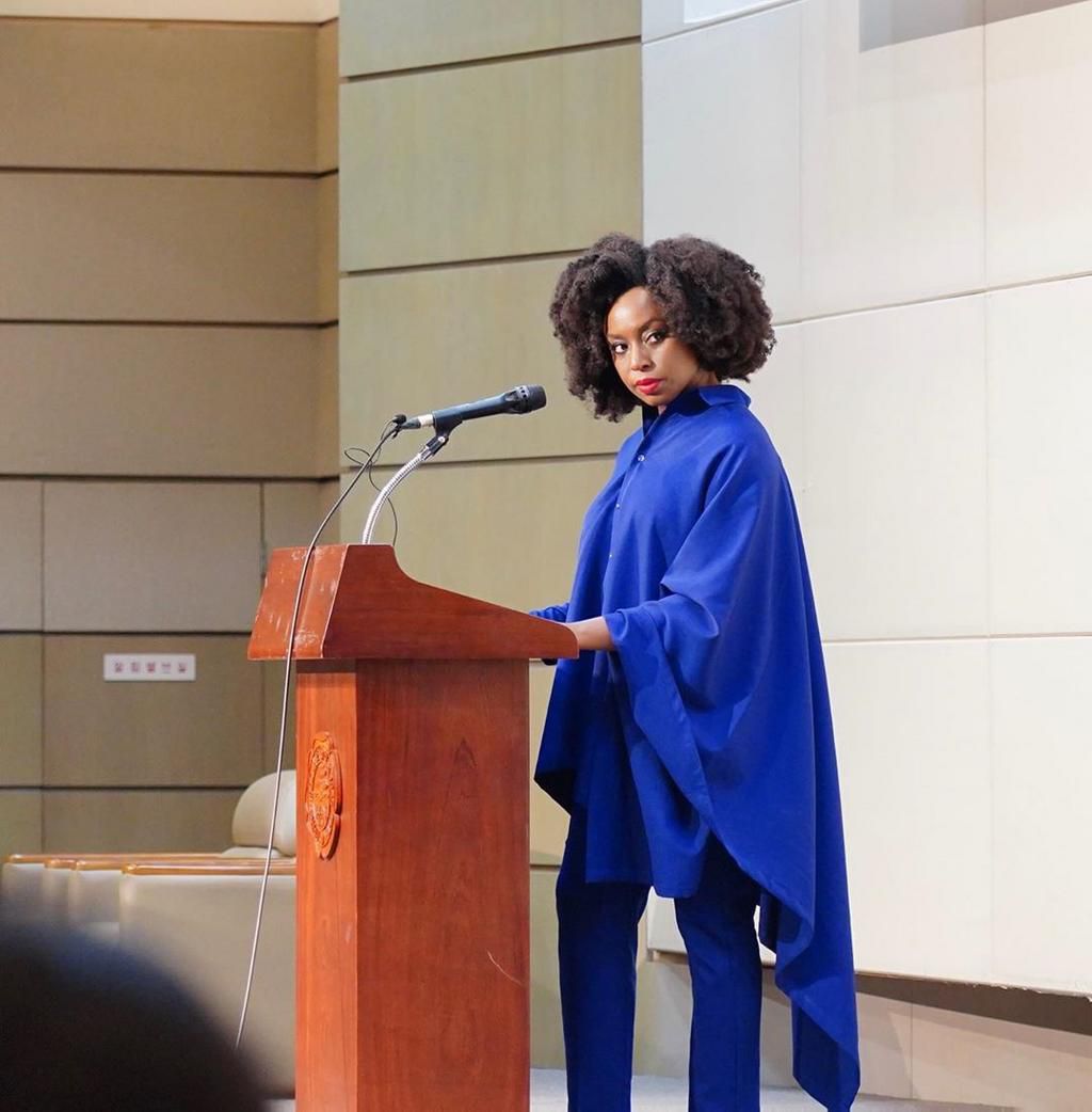 Chimamanda Adichie says she won't shut up as she continues to advocate for feminism globally. [Instagram/ChimamandaAdichie]