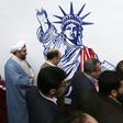 The new murals were unveiled by Major General Hossein Salami, the head of Iran's Revolutionary Guards