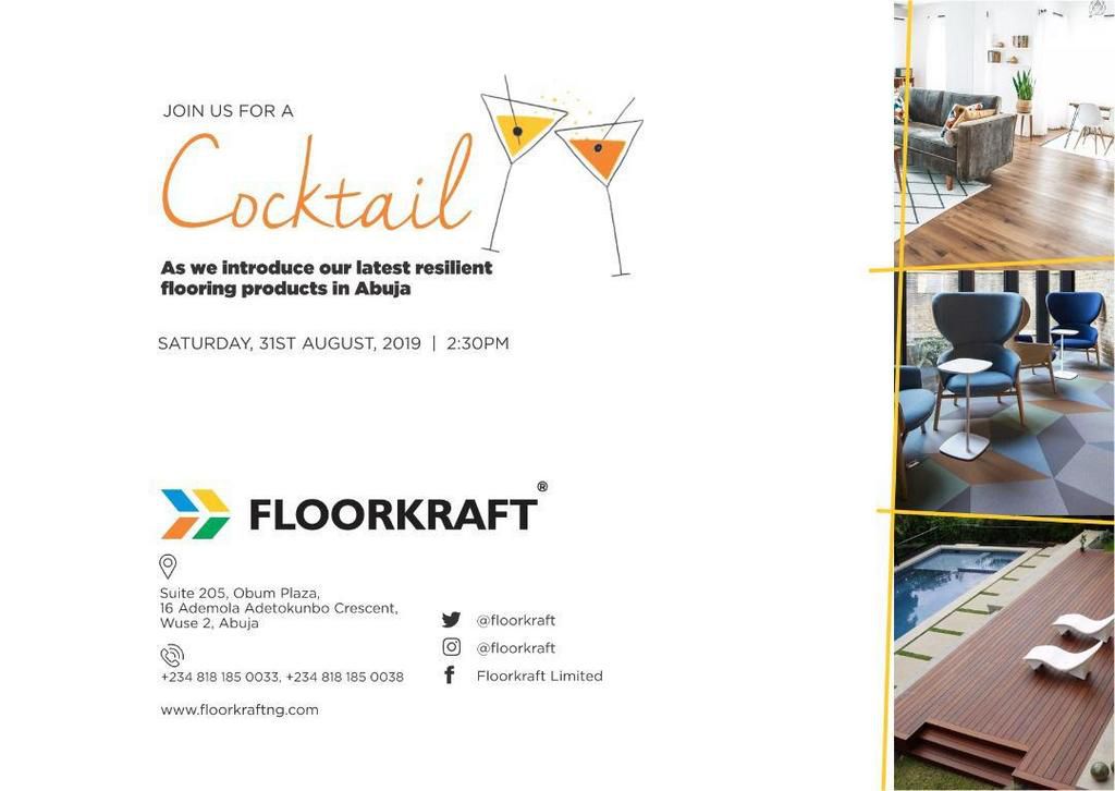 FloorKraft, Nigeria’s first resilient flooring company opens a new showroom in Abuja, Nigeria