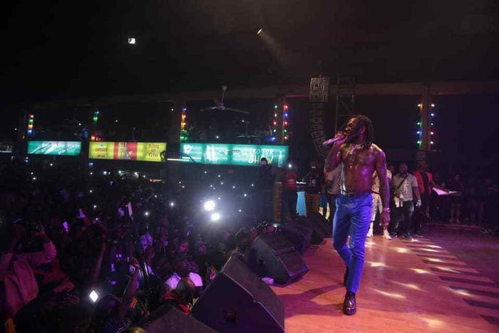 Burna Boy performs on Day Two of Felabration. (PM News)