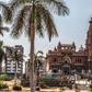 The 20th century palace was built in a style reminiscent of the Cambodian Hindu temple Angkor Wat