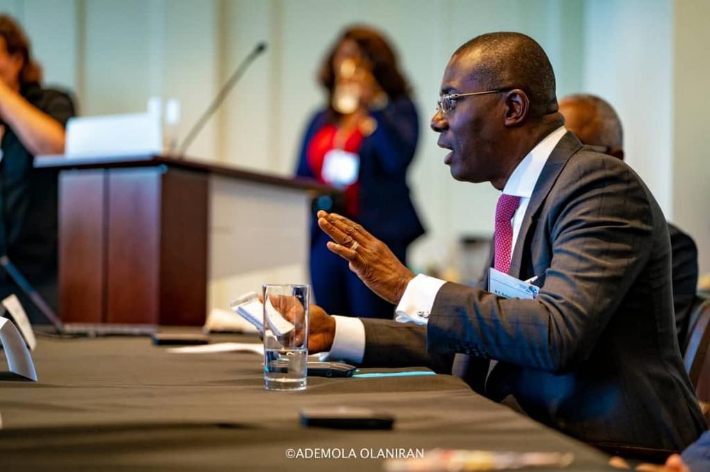 Gov. Babajide Sanwo-Olu at the 74th United Nations General Assembly [Twitter/@jidesanwoolu]