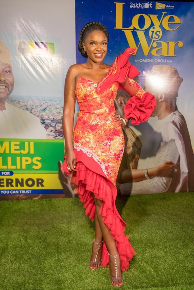 Omoni Oboli at the Love Is War movie premiere