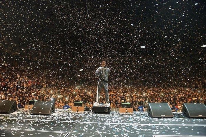 Wizkid, Naira Marley, Fireboy thrill the O2 Arena in London. (Twitter/MusicGuide)