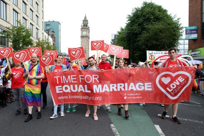 Same-sex marriage and abortion laws in Northern Ireland were liberalised in a landmark shift for the province aimed at bringing it into line with mainland Britain