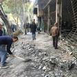 This bank was set ablaze by protesters in Iran's central city of Isfahan