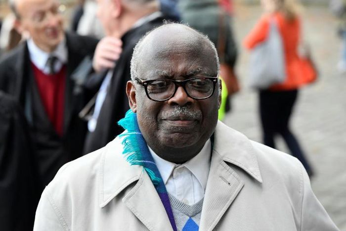 Fabien Neretse denies charges that he took part in the 1994 genocide in Rwanda, saying outside the court, 'I'm innocent'