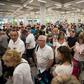 Passengers of British travel group Thomas Cook queue at Son Sant Joan airport in Palma de Majorca, Spain