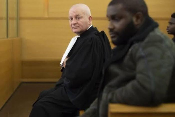 Pastor Omoregie on trial in France (AFP)