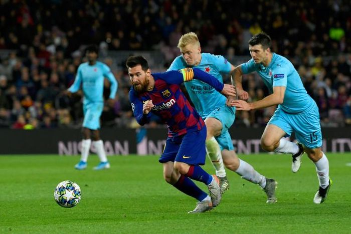 Lionel Messi was held in check as Barcelona were frustrated by Slavia Prague at Camp Nou