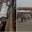 Scene of the accident Police have retrieved the body of the four sisters to be deposited at the University of Benin Teaching Hospital. (Punch)