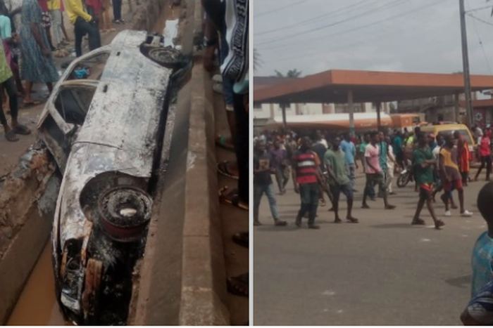 Scene of the accident Police have retrieved the body of the four sisters to be deposited at the University of Benin Teaching Hospital. (Punch)