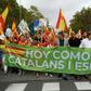 'Today as yesterday, Catalans and Spaniards': Saturday's march came on the Spain's national day