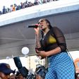 Tiwa Savage performs new single, '49:99' under Obalende bridge. (Pulse Nigeria)