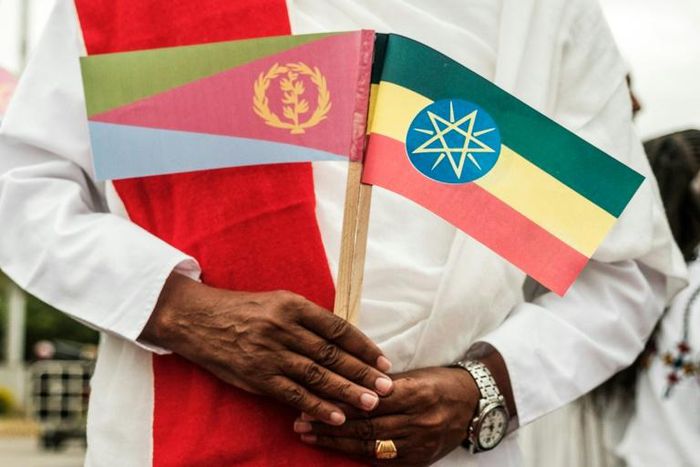 The detente between Eritrea (flag on the left) and Ethiopia lifted a long and damaging cold war between the neighbours