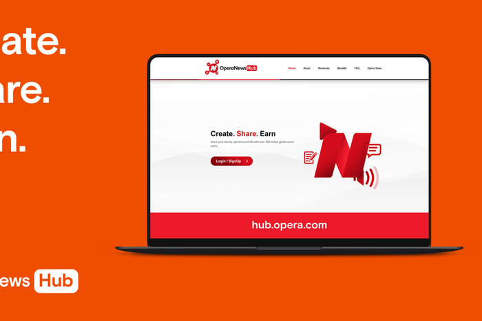 Opera launches Opera News Hub, a new online media platform where content creators can reach over 350 million people.