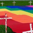 El Salvador has been plagued by hate crimes against gay and trans people, and in 2017 activists erected crosses alongside a rainbow flag in the capital to honour victims