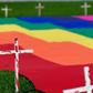 El Salvador has been plagued by hate crimes against gay and trans people, and in 2017 activists erected crosses alongside a rainbow flag in the capital to honour victims
