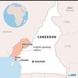 Map of Cameroon locating English-speaking regions and their capitals, Bamenda and Buea.