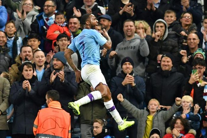 Manchester City's Raheem Sterling was unstoppable against Atalanta