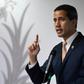 Venezuelan opposition leader Juan Guaido (pictured October 17, 2019) met with various Chinese delegations in Caracas, according to his diplomatic envoy to Brazil