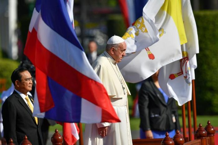 Pope Francis is on his first visit to Buddhist-majority Thailand
