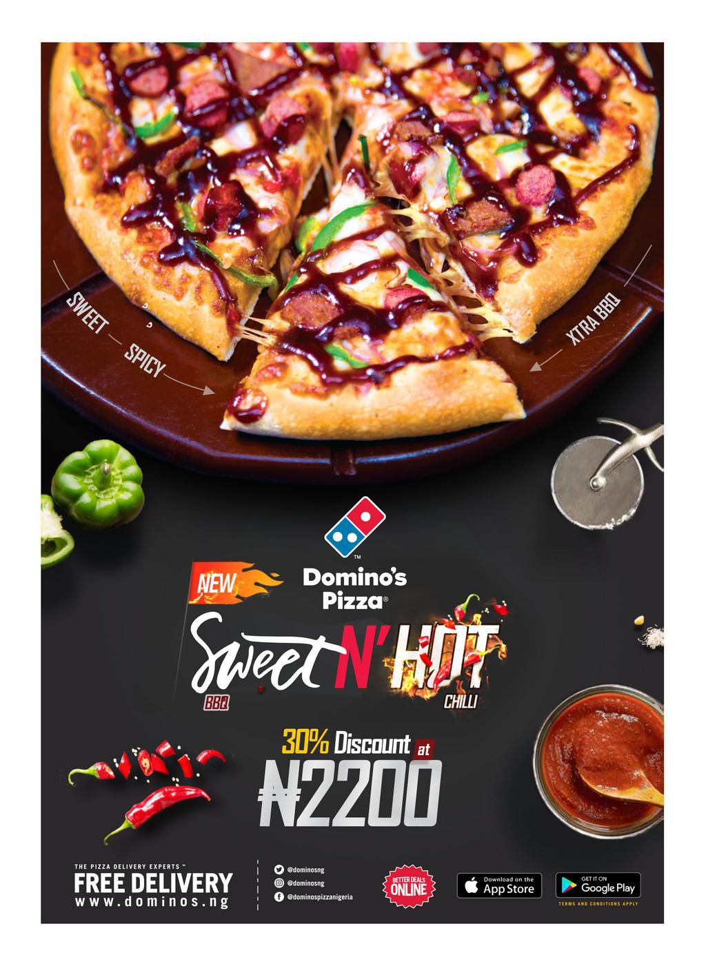 Taste the spice of Naija with the new Domino's Hot & Spice flavour